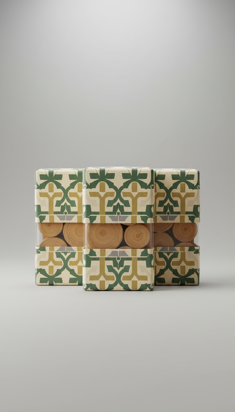 Compressed Wood Logs Premium Packaging