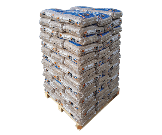 Granulés Bois Woodstock Premium: Chauffage Écologique, Palette 66 Sacs 15kg Durables