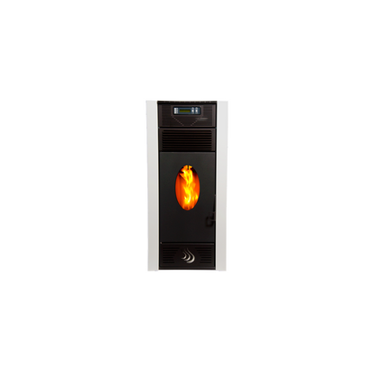 Poêle à Granulés BELLEZA VERONICA 15 kW Blanc: Économique, Programmable, Design Moderne